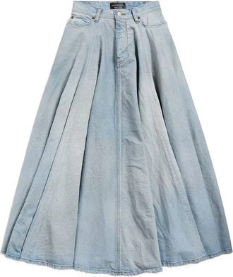 Balenciaga Fringe-detail Maxi Skirt