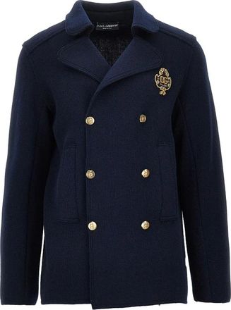 Dolce & Gabbana Chaqueta de punto cruzada - Jackets - unisex - Azul - L