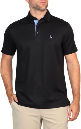 Tailorbyrd Solid Modal Blend Polo in Black at Nordstrom Rack, Size Xx-Large