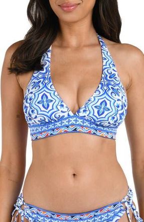 La Blanca Alboran Banded Bikini Top in Blue at Nordstrom Rack, Size 10