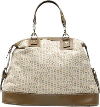 Celine Tweedehands Canvas handtassen - Dames - Vintage Handtas - Beige - ONE Size - Vintage