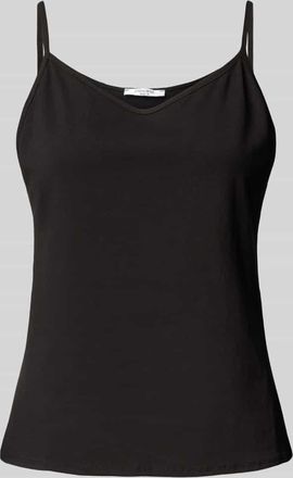 Zabaione Trägertop mit V-Ausschnitt Modell Ma44riee in Black, Größe XXL