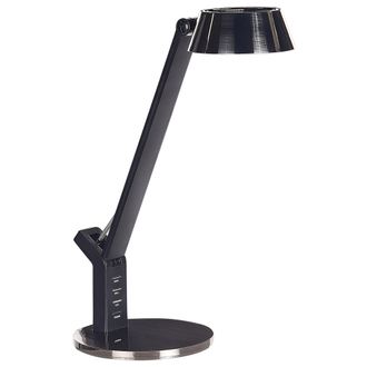 Beliani L&aacute;mpara De Oficina Led De Metal Lat&oacute;n 40 Cm Brazo Ajustable Usb Chamaeleon
