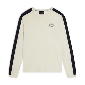 Freddy T-shirt Uomo Regular Fit con Dettagli a Contrasto