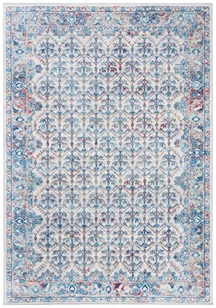 Safavieh Alfombra transicional de polipropileno blanco/azul, 122 x 183 cm