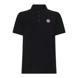 Canada Goose Polo Shirts, male, Black, Size: S Canada Goose T-shirts and Polos