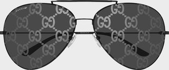 Gucci Men & apos;s GG2172S-002 Metal Pilot Sunglasses