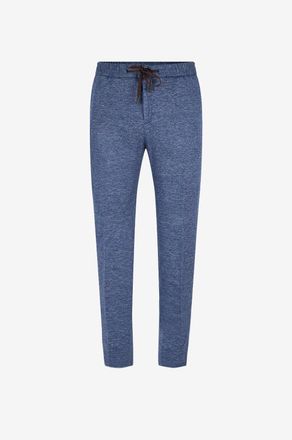 Maurizio Baldassari Jogginghose aus meliertem Leinenstrick