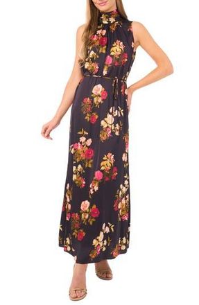 Ted Baker Amber Bow Sleeveless Maxi Dress in Rich Black at Nordstrom Rack, Size 10