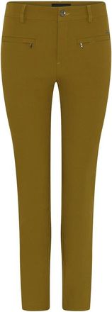 C.Ro Slim-fit Broek - Dames - Slim Fit Broeken - Bruin - XS - Leer - Broeken