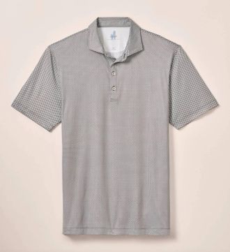 Johnnie-O Mens Link Short Sleeve Polo In Onyx