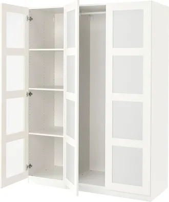 Sold Weißer Schrank, dreitürig, von IKEA