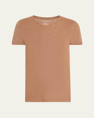 Majestic Filatures Crewneck Stretch Linen Tee