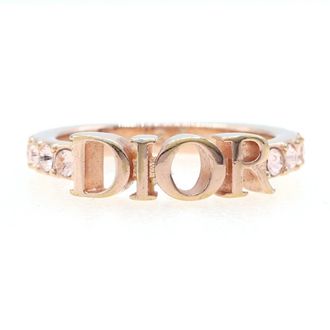 Dior Pink Gold Metal Band Ring (Pre-Owned)
