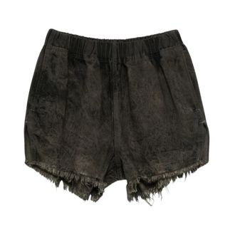 Rick Owens Tower Runway Shorts - Dames - Korte broeken - Grijs - Maat: S Katoen