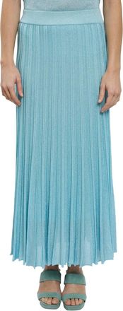 Maison Lurex Womens Gala Lurex Skirt In Blue