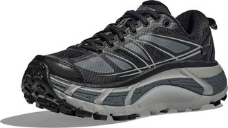 Hoka One One Mens Sneakers Mafate Speed 2 Black-Castlerock Textile; Sole Rubber Trainers Black/castlerock