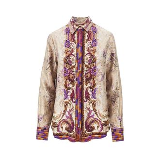 Pierre-Louis Mascia Printed silk shirt Woman L
