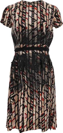Bottega Veneta Bottega Veneta knielange jurk van veelkleurige zijde