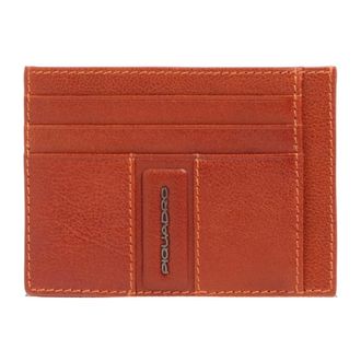 Piquadro Accessoires, Heren, Bruin, ONE Size, Leer, Slim Leren Kaarthouder