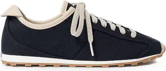 Jacquemus Black Minimalist Silk-Blend Sneakers