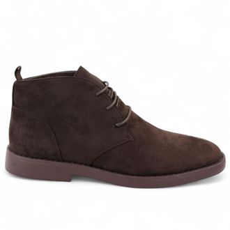 Infinity Leather Bruine Premium Desert Style Su&egrave;de Chukka Boots voor Heren