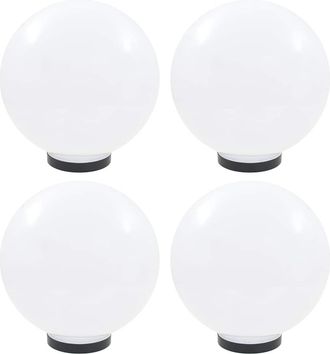 vidaXL Vidaxl - L&aacute;mparas De Bola Led 4 Unidades Esf&eacute;ricas Pmma 30 Cm