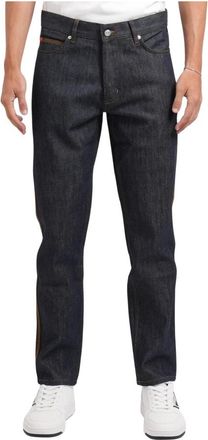 HUGO BOSS Tapered Jeans - Heren - Regular Fit Jeans - Blauw - W36 - Katoen - Jeans