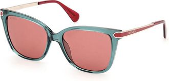 Max & Co. MO0100 93S Womens Sunglasses Green Size 55