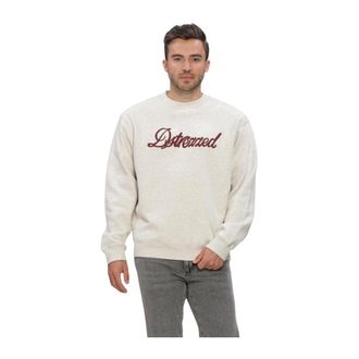 Dstrezzed Dstrezzed, Heren, Sweatshirts & Hoodies, Beige, Maat: XL Leer