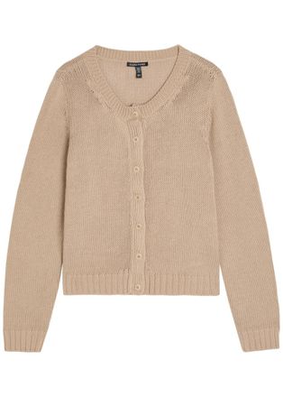 Eileen Fisher Eileen Fisher Crew-neck Cotton Cardigan - Beige - L (UK 18-20 / XL)