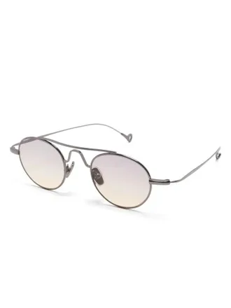Eyepetizer TRIBECA Round Metal Frame Sunglasses - Silver