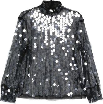 Semicouture sequin-embellished blouse - Black