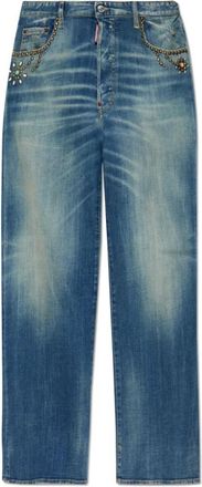 Dsquared2 Loose-fit Jeans - Heren - Loose Fit Jeans - Blauw - XL - Katoen - Jeans