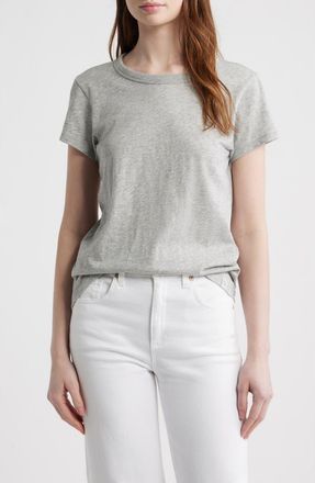 Rag & Bone The Slub Cotton T-Shirt in Heather Grey at Nordstrom, Size X-Small