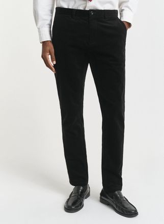 GANT Men Slim Fit Corduroy Chinos (42/34) BLACK