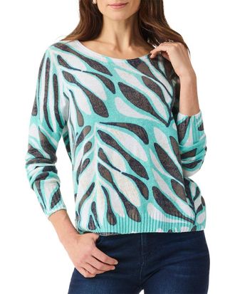 Nic+Zoe Nic+Zoe Flora Grid Supersoft Sweater