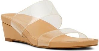 Anne Klein Kapricorn Wedge Sandal in Clear at Nordstrom, Size 9.5