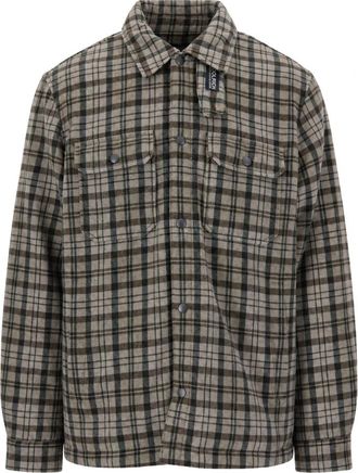 Woolrich Alaskan Check Overshirt - Heren - Zomerjassen - Beige - L - Katoen - Jassen