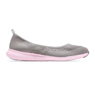 Cole Haan Womens Zerogrand Stitchlite Ballet Flat In Ironstone/lilac
