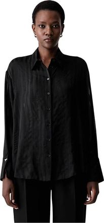 Patrizia Pepe Dames, Blouses & Shirts, Zwart, Maat: XS Viscose