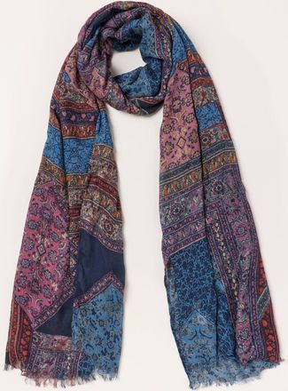 Fat Face FatFace Multi Patchwork Lightweight Scarf