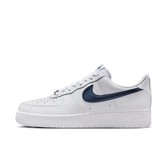 Nike Mens Air Force 1 07 LV8 USA Shoes in White | IQ0407-100