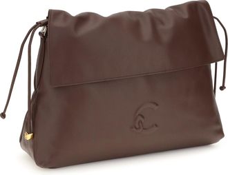 Coccinelle Womens Medium Lidia Shoulder Bag Berry Calf Leather Bos Taurus
