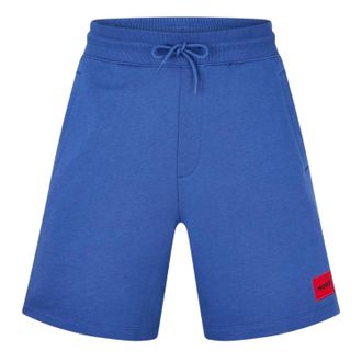 HUGO BOSS Hugo Heren Fleece Sweat Shorts (Blauw)