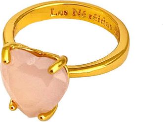 Les N&eacute;r&eacute;ides La Diamantine Heart Stone Ring, Size 50