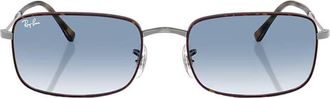 Ray-Ban Blue Gradient Rectangular Unisex Sunglasses RB3746 92703F 59