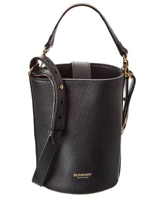 Burberry Logo Small Leather Bucket Bag