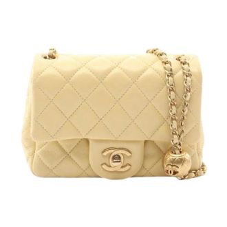 Chanel unisex, Pre-owned, Beige, Maat: ONE Size Leer