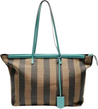 Fendi Pre-owned Tote Bags, female, Multicolor, Size: ONE SIZE Pre-owned Pequin Shoulder Bag